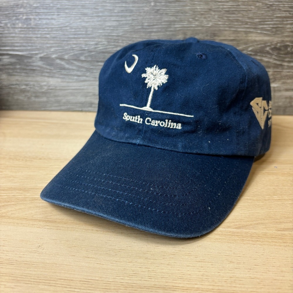 Santee Cooper Power Hat Cap Strap Back Blue South Carolina Adjustable